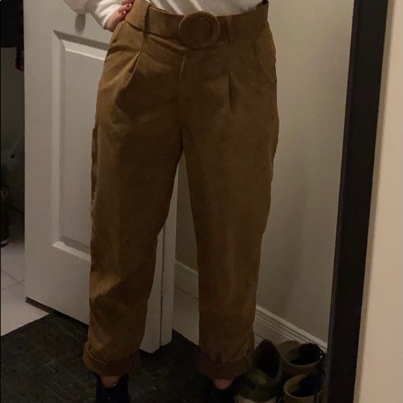 Brown velvet pants - Picture 4 of 4